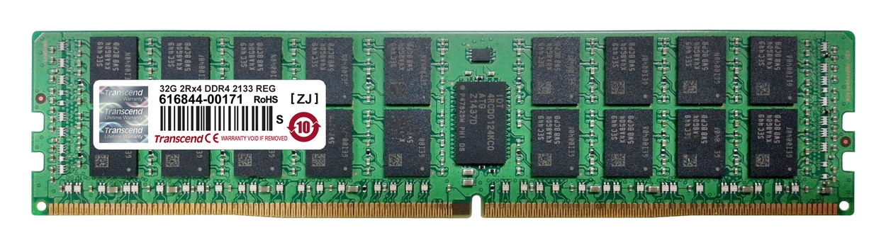 Transcend paměť 32GB DDR4 2133 REG-DIMM 2Rx4 CL15 Discomp