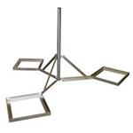 Tripod mast, height 200cm, d=60mm, for tiles 50x50cm, arm lenght 75cm