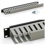 TRITON 19 "cable management panel 1U-sided plastic strip, gray-black = corresponds to the picture!