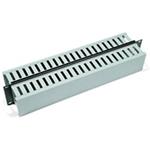 TRITON 19 "cable management panel 2U sided plastic strip, gray-black = corresponds to the picture!