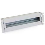 TRITON 19" circuit breakers DIN rail covered recessed, 3U, gray