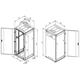 TRITON 19 "rack cabinet 42U / 800x1000, demountable