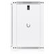 Ubiquiti 12U Rack Cabinet, Wall mount, 450mm, glass door