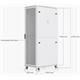 Ubiquiti 42U Rack Cabinet, 1000mm, perforated door