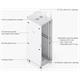 Ubiquiti 42U Rack Cabinet, 800mm, glass door