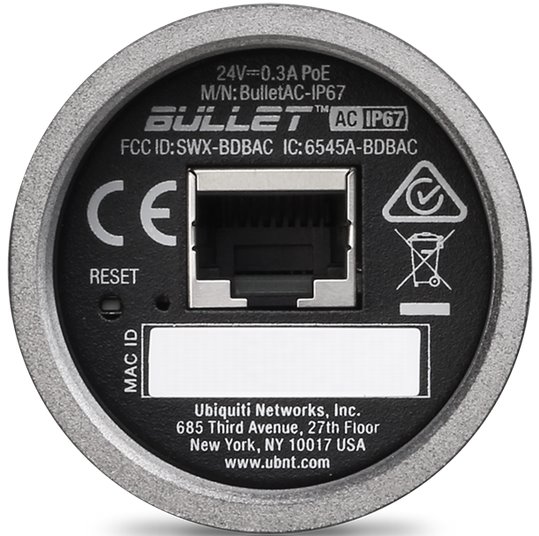 Ubiquiti BulletAC-IP67 Bullet Dual Band AC Titanium 