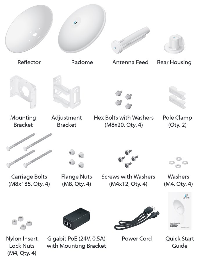 Ubiquiti PowerBeam5 AC 500, PBE-5AC-500