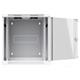 Ubiquiti Two-section 12U Rack Cabinet, Wall mount, 700mm, glass door