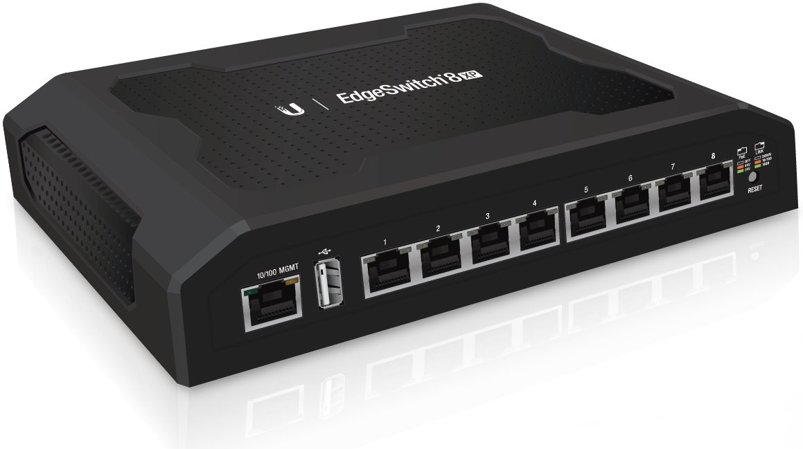 UBNT EdgeSwitch 8XP PoE PRO, 8x Gigabit POE portů, 24/48V (náhrada za