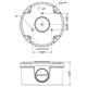 UNV Fixed bullet junction box - TR-JB05-B-IN for IPC21XX series with circular base (Extra back outlet) - Bazar