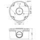 UNV Fixed bullet junction box - TR-JB05-B-IN for IPC21XX series with circular base (Extra back outlet)