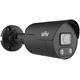 UNV IP bullet camera - IPC2124LE-ADF40KMC-WL-BLACK, 4MP, 4mm, IR + LED, Speaker, EasyStar, Black