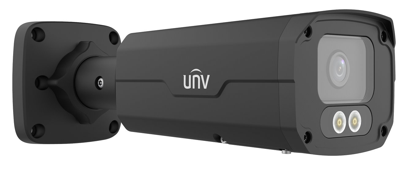 UNV IP bullet kamera - IPC2224SE-DF40K-WL-I0-BLACK, 4MP, 4mm, ColorHunter, Prime3, black