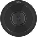 UNV IP fisheye kamera - IPC815SB-ADF14K-I0-BLACK, 5MP, 1.4mm, Audio, Alarm, Prime, Černá