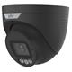 UNV IP turret camera - IPC3638SS-ADF28KMC-I1-BLACK, 8MP, 2.8mm, color LED, black, P2 Triguard 2