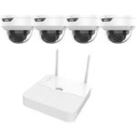 UNV IP WiFi KIT, NVR NVR301-04LS3-W + 4x IP dome camera IPC322LB-AF28WK-G-White, 2MP