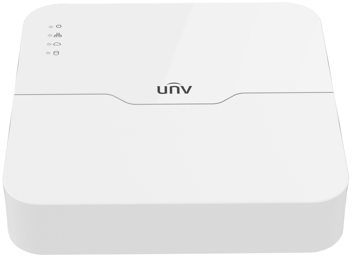 UNV NVR NVR301-08LB-P8, 8 channels, 8x PoE, 1x HDD, easy