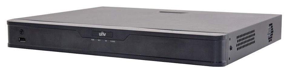 UNV NVR NVR302-08E-P8-B, 8 channels, 8x PoE, 2x HDD | Discomp