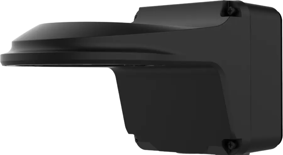 UNV TR-JB07/WM03-G-IN-BLACK, Wall mount with mounting box for turret camera, black