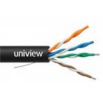 UNV UTP outdoor cabel solid Cat5e, PE, 24AWG, black, 305m