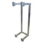 Wall-mount lattice tower mast holder 100cm double, distance from wall 40cm