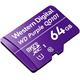 WD MicroSDXC card 64GB Purple WDD064G1P0C Class 10