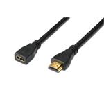 Digitus HDMI High Speed s Ethernetem prodlužovací kabel, typ A, M / F, 3,0 m, HDMI 1.4, UL, bl, zla