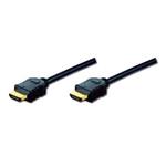 Digitus Highspeed Ethernet HDMI (1.4) propojovací kabel, 3x stíněný, AWG 30, 2m, pozl. kontakty