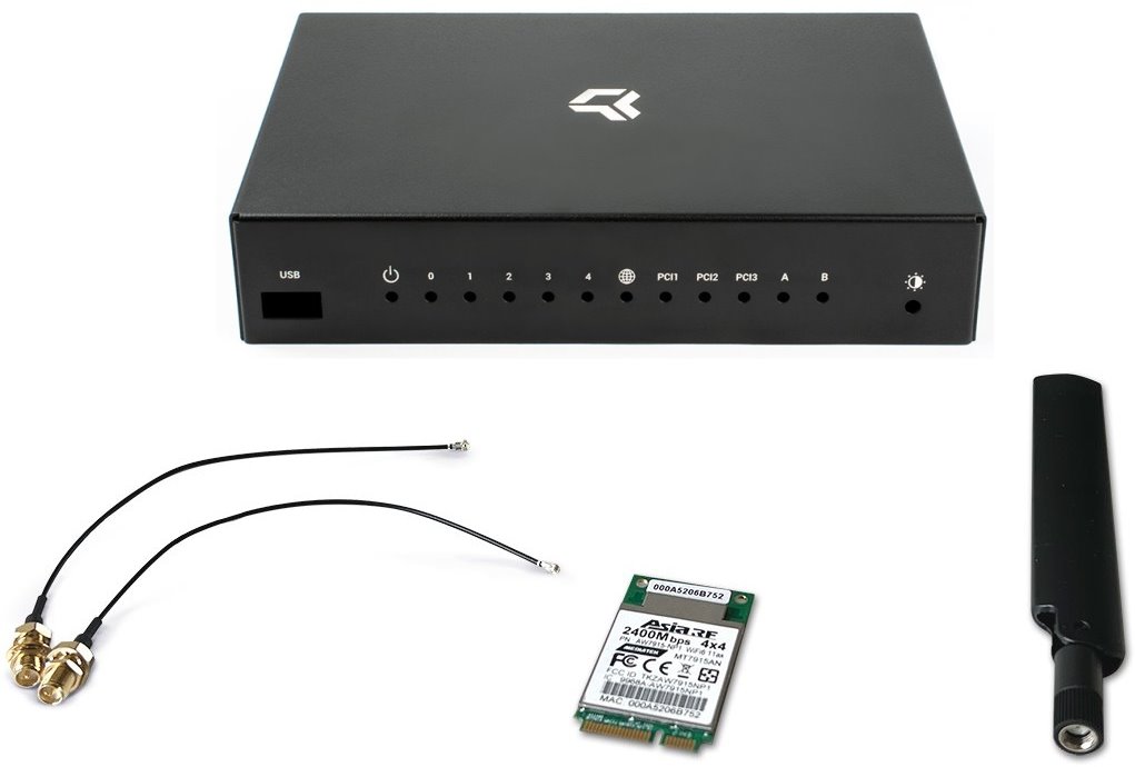 Turris Omnia Wi-Fi 6 upgrade kit - black case